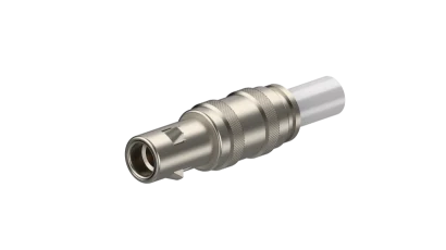 COAXIAL CONNECTOR, QLA-01, 50 Ohm, Straight cable plug (male)