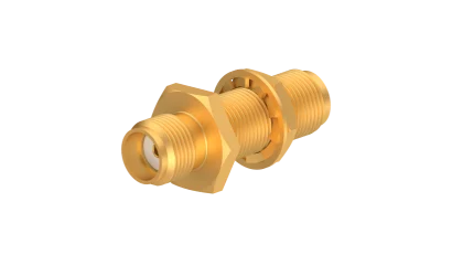 COAXIAL ADAPTER, SMA, 50 Ohm, Bulkhead, jack / jack (female / female)