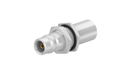 COAXIAL CONNECTOR, QN, 50 Ohm, Straight bulkhead cable jack (female)