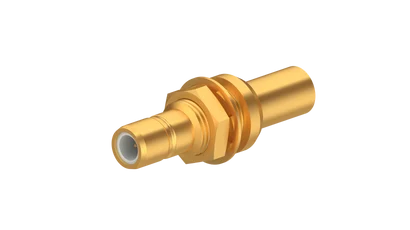 COAXIAL CONNECTOR, SMB, 50 Ohm, Straight bulkhead cable jack (female)