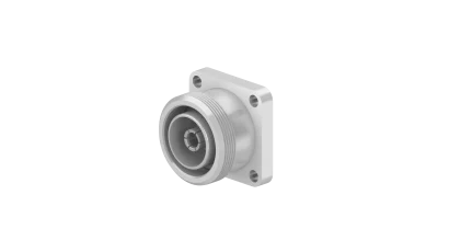 COAXIAL CONNECTOR, 7/16, 50 Ohm, Straight panel cable jack (female), flange mount