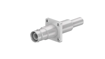 COAXIAL CONNECTOR, SHV, 50 Ohm, Straight panel cable jack (female), flange mount