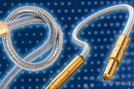 Effortless cable routing with MINIBEND™ solderless RF assemblies Effortless cable routing with MINIBEND™ solderless RF assemblies
