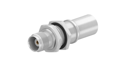 COAXIAL CONNECTOR, TNC, 50 Ohm, Straight bulkhead cable jack (female)