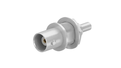 COAXIAL CONNECTOR, BNC, 50 Ohm, Straight bulkhead cable jack (female)