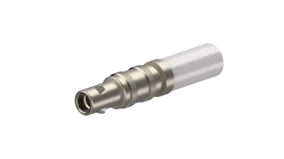 COAXIAL CONNECTOR, QLA-01, 50 Ohm, Straight cable plug (male)
