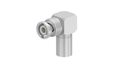 COAXIAL CONNECTOR, BNC, 50 Ohm, Right angle cable plug (male)
