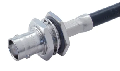 COAXIAL CONNECTOR, BNC, 50 Ohm, Straight bulkhead cable jack (female)