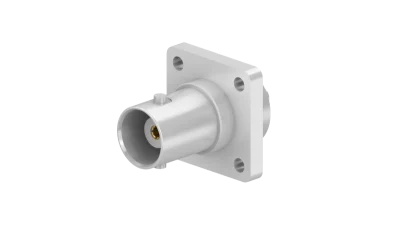COAXIAL CONNECTOR, BNC, 50 Ohm, Straight panel cable jack (female), flange mount