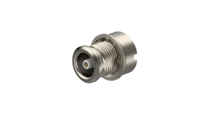COAXIAL CONNECTOR, QLA-01, 50 Ohm, Straight bulkhead receptacle, jack (female)