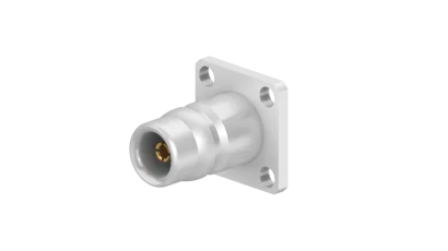 COAXIAL CONNECTOR, QN, 50 Ohm, Straight panel receptacle, jack (female), flange mount