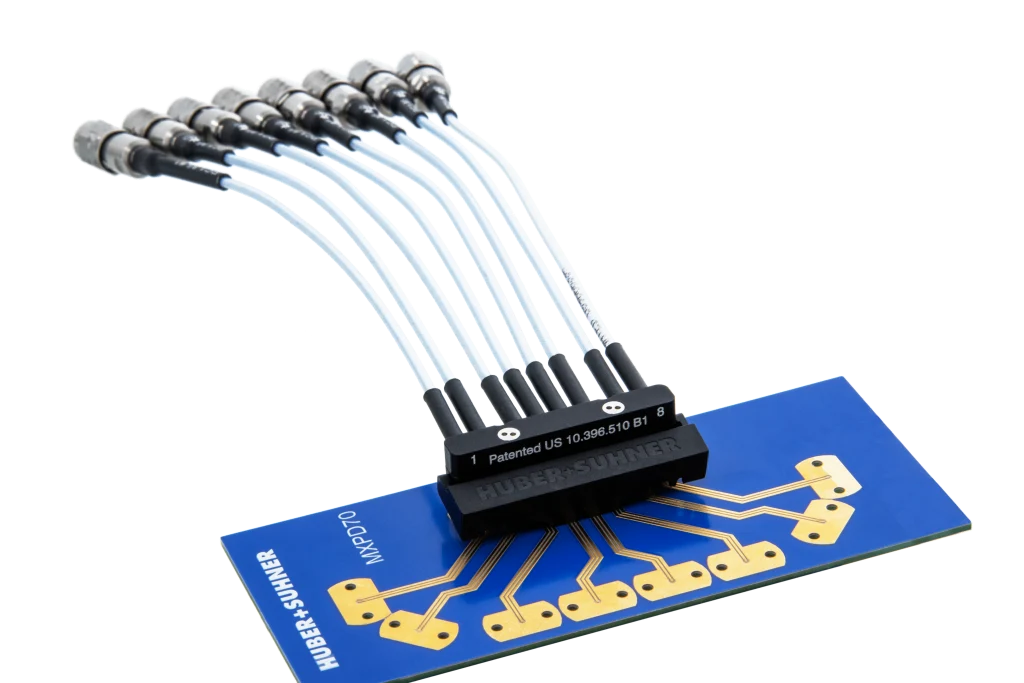 Vorstellung des MXPD70 von HUBER+SUHNER: der One-Stop-Shop für Koax-zu-Leiterplatten-Verbindungen
