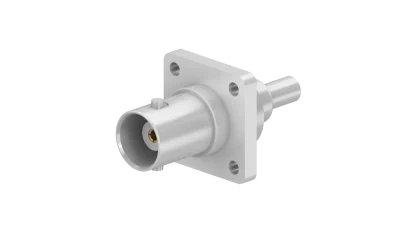 COAXIAL CONNECTOR, BNC, 50 Ohm, Straight panel cable jack (female), flange mount