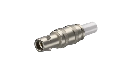 COAXIAL CONNECTOR, QLA-01, 50 Ohm, Straight cable plug (male)