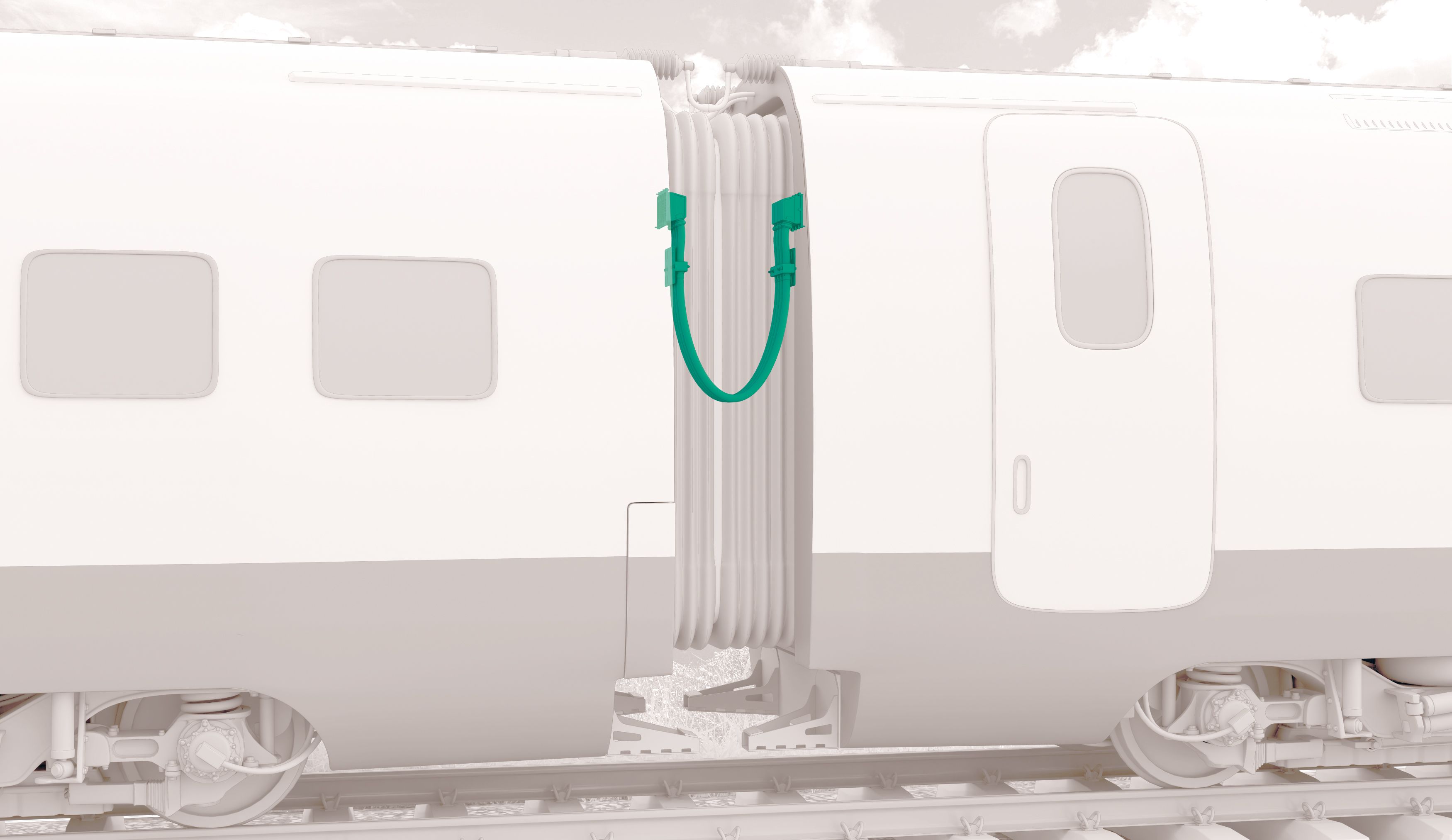 SC Transportation Railway High speed train Inter carriage