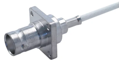 COAXIAL CONNECTOR, BNC, 75 Ohm, Straight panel cable jack (female), flange mount