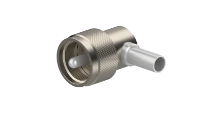 COAXIAL CONNECTOR, UHF, X Ohm, Right angle cable plug (male)