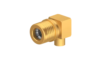COAXIAL CONNECTOR, QMA, 50 Ohm, Right angle cable plug (male)