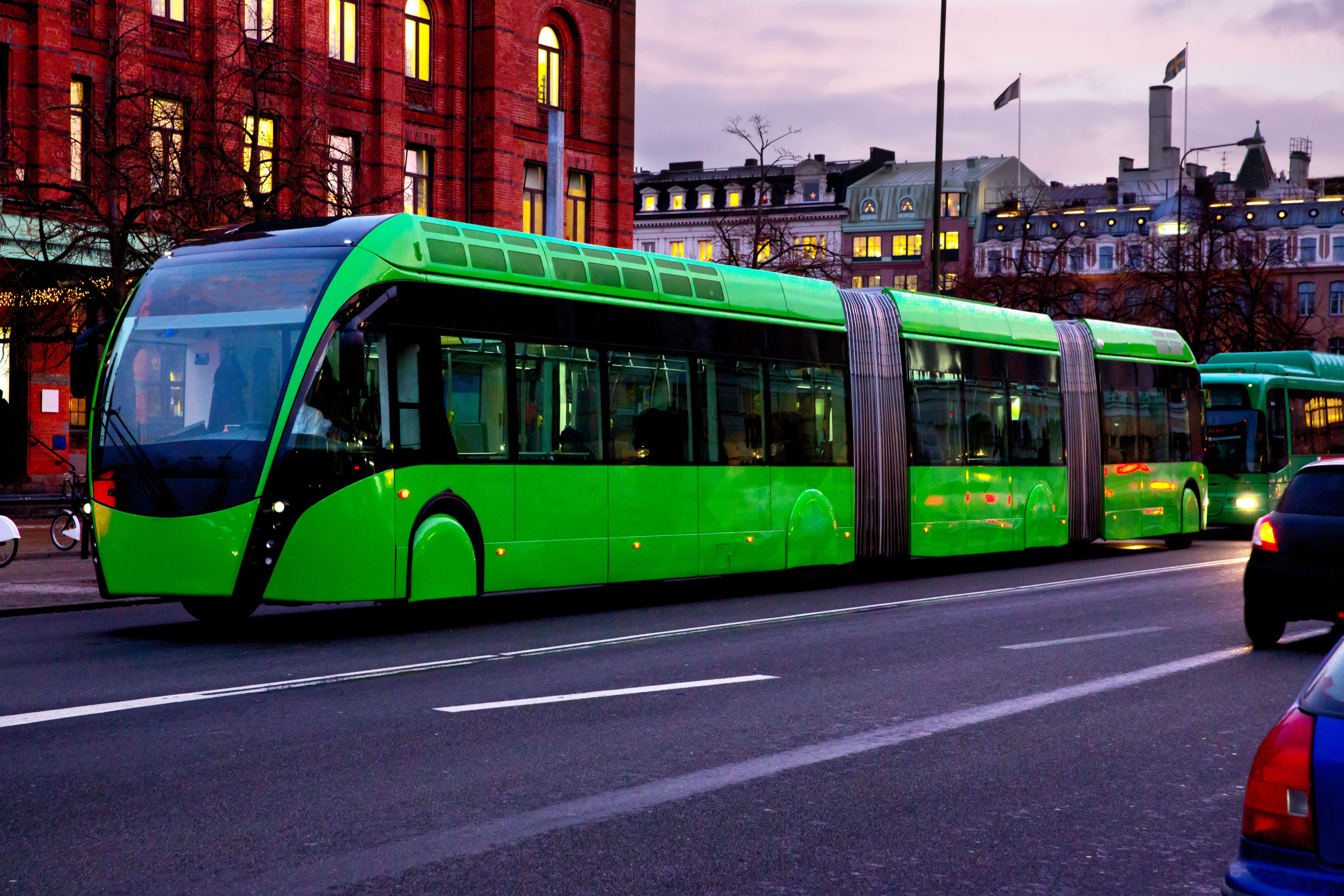 A city bus in Ghent, Belgium