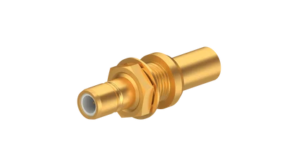 COAXIAL CONNECTOR, SMB, 50 Ohm, Straight bulkhead cable jack (female)