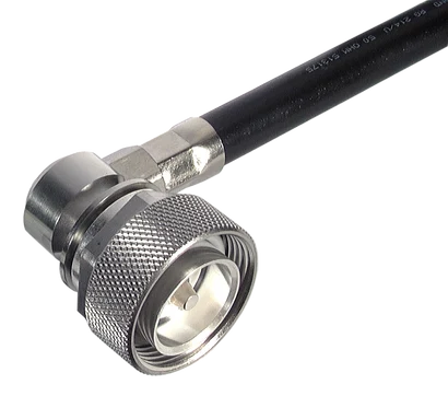 COAXIAL CONNECTOR, 7/16, 50 Ohm, Right angle cable plug (male)