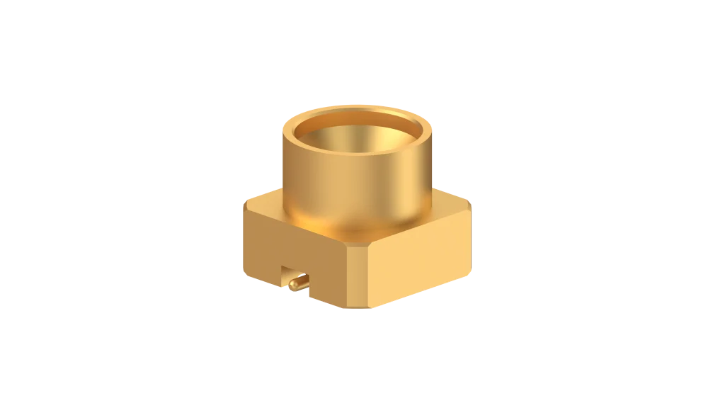 COAXIAL CONNECTOR, SMPM, 50 Ohm, Straight PCB plug (male), full detent