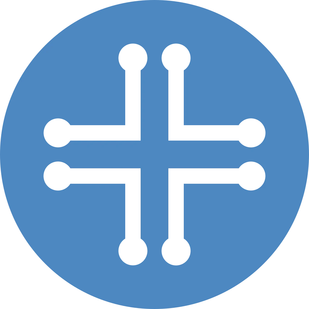 Netzwerk mit verbundenen Knoten