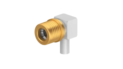 COAXIAL CONNECTOR, QMA, 50 Ohm, Right angle cable plug (male)