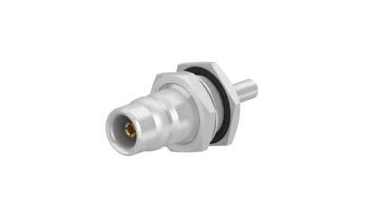COAXIAL CONNECTOR, QN, 50 Ohm, Straight bulkhead cable jack (female)