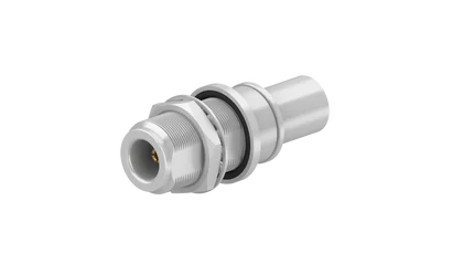 COAXIAL CONNECTOR, N, 50 Ohm, Straight bulkhead cable jack (female)