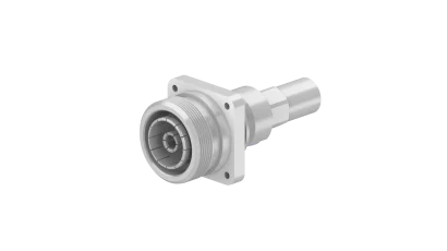 COAXIAL CONNECTOR, 7/16, 50 Ohm, Straight panel cable jack (female), flange mount