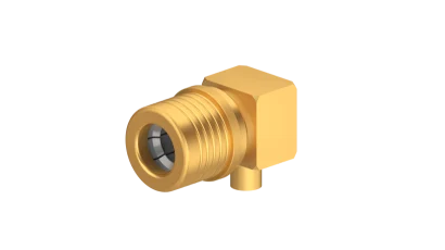 COAXIAL CONNECTOR, QMA, 50 Ohm, Right angle cable plug (male)