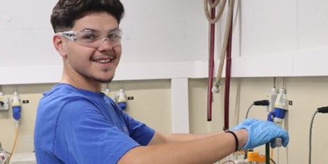 surface coater - portrait young man working in a laboratory