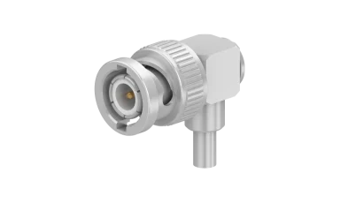 COAXIAL CONNECTOR, BNC, 50 Ohm, Right angle cable plug (male)