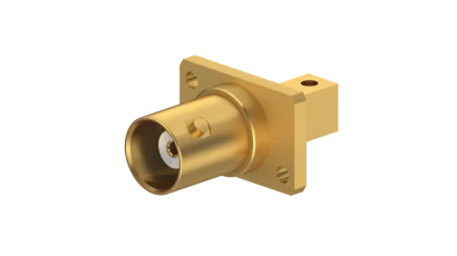 COAXIAL CONNECTOR, BNC, 50 Ohm, Straight panel receptacle, jack (female), flange mount