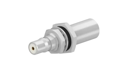 COAXIAL CONNECTOR, QMA, 50 Ohm, Straight bulkhead cable jack (female)