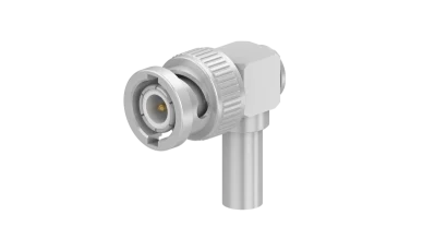 COAXIAL CONNECTOR, BNC, 50 Ohm, Right angle cable plug (male)