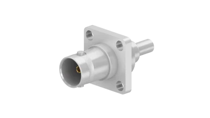 COAXIAL CONNECTOR, BNC, 75 Ohm, Straight panel cable jack (female), flange mount
