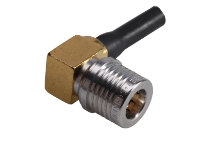 COAXIAL CONNECTOR, QMA, 50 Ohm, Right angle cable plug (male)