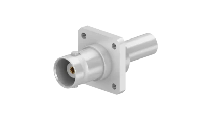 COAXIAL CONNECTOR, BNC, 50 Ohm, Straight panel cable jack (female), flange mount