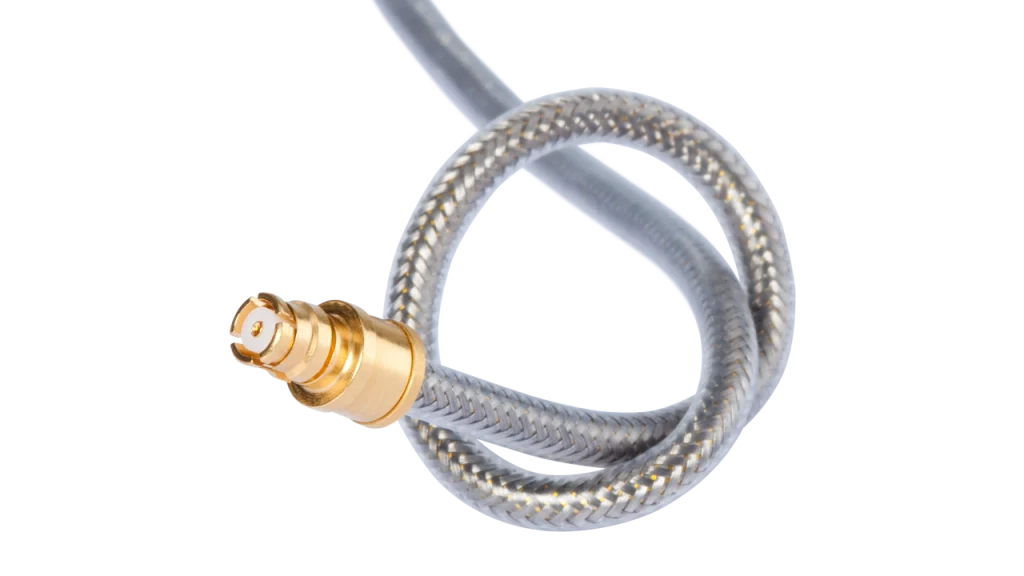 Minibend cable assembly with golden connector Minibend cable assembly with golden connector