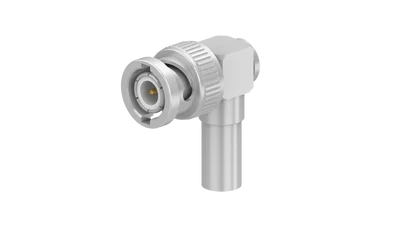 COAXIAL CONNECTOR, BNC, 50 Ohm, Right angle cable plug (male)