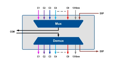 09 CWDM Dual Fiber Mux/DeMux