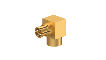 COAXIAL CONNECTOR, SMPM, 50 Ohm, Right angle cable jack (female)