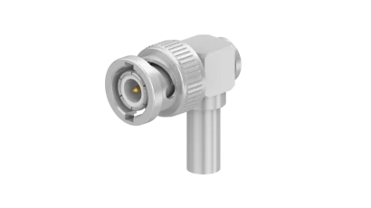 COAXIAL CONNECTOR, BNC, 50 Ohm, Right angle cable plug (male)