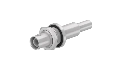COAXIAL CONNECTOR, SHV, 50 Ohm, Straight bulkhead cable jack (female)