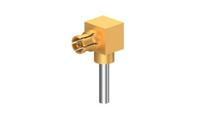 COAXIAL CONNECTOR, SMPM, 50 Ohm, Right angle cable jack (female)
