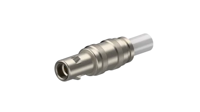 COAXIAL CONNECTOR, QLA-01, 50 Ohm, Straight cable plug (male)