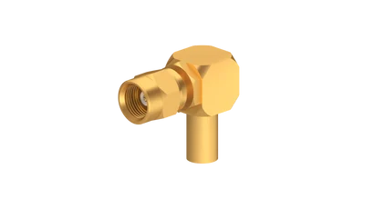 COAXIAL CONNECTOR, SMC, 50 Ohm, Right angle cable plug (male)