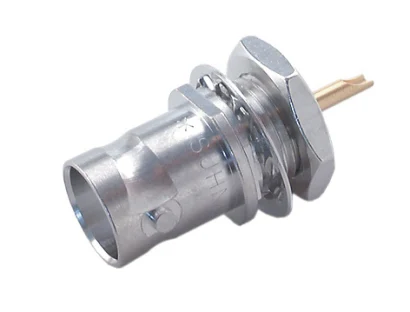 COAXIAL CONNECTOR, BNC, 50 Ohm, Straight bulkhead receptacle, jack (female)